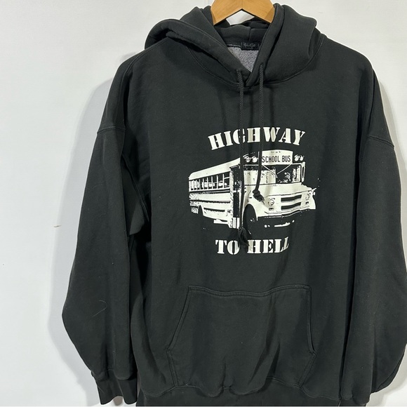 Brandy Melville Tops - John Galt brandy Melville highway to hell hoodie sweatshirt